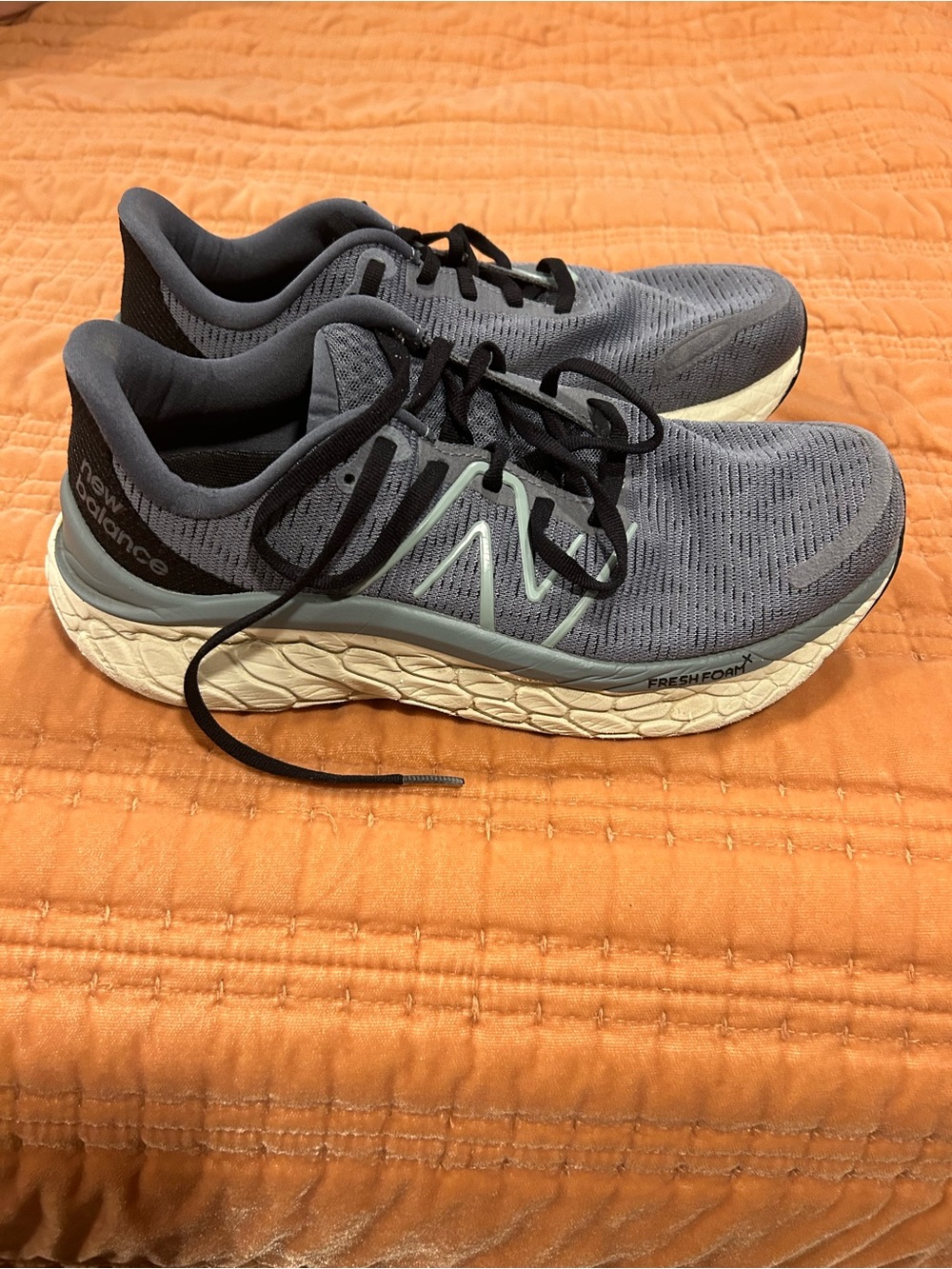 New Balance Fresh FoamMen's Running Shoes - Gray with Black Accents